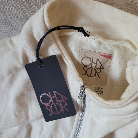 NWT Chaser Cream Zip-Up Jogger Jumpsuit - Picture 3 of 7